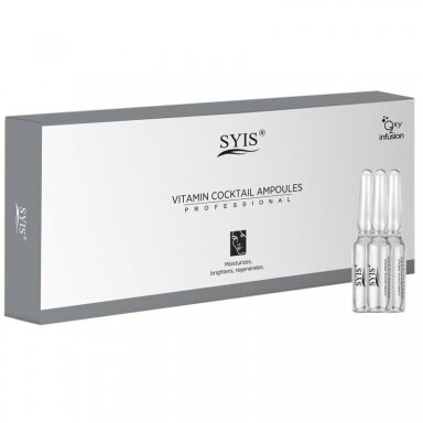 SYIS drėkinantis ir odą šviesinantis vitaminų kokteilis ampulėse, 10*3 ml. SYIS drėkinantis ir odą šviesinantis vitaminų kokteilis ampulėse, 10*3 ml.
