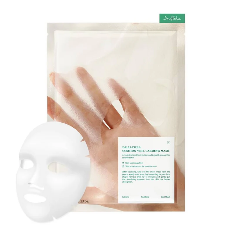 DR. ALTHEA CUSHION VEIL CALMING MASK lakštinė veido kaukė praturtinta azijine centele, 1 vnt
