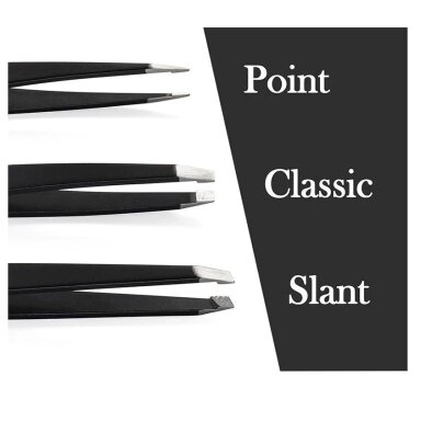DUcare pincetų rinkinys su dėkliuku BLACK3