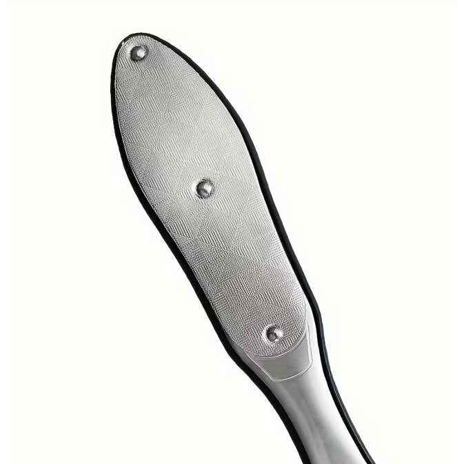 Dvipusė metalinė pėdų dildė šveitimui 1 Dvipusė metalinė pėdų dildė šveitimui 1