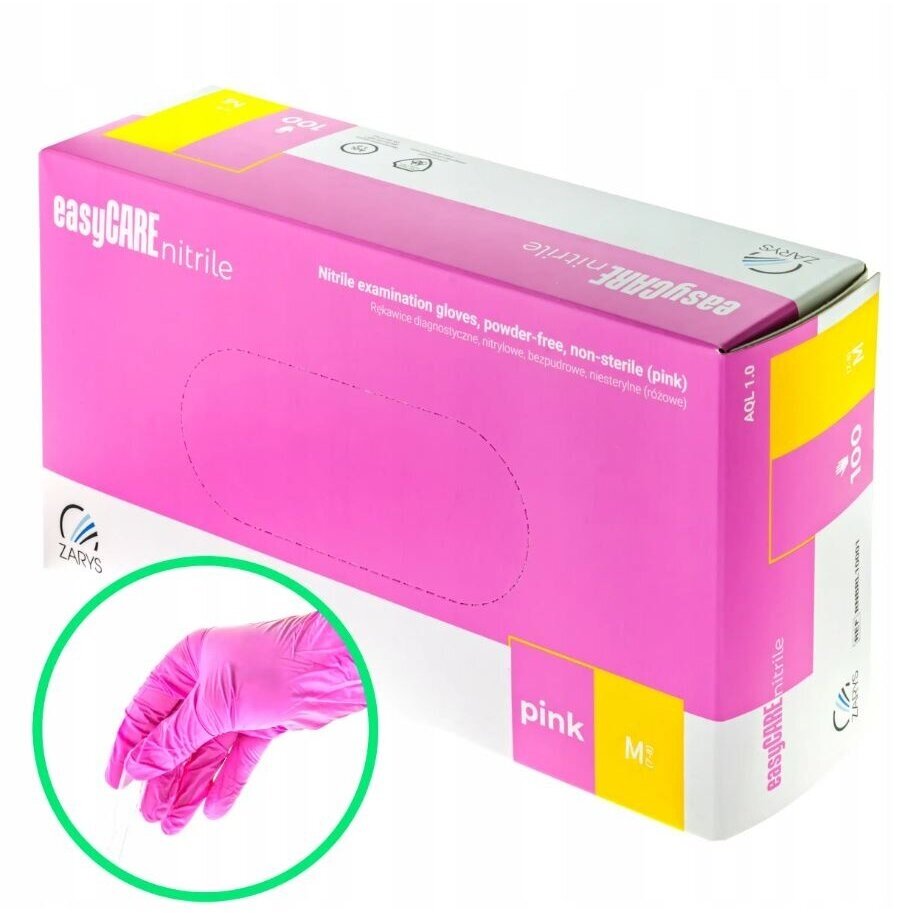 EASYCARE vienkartinės nitrilinės pirštinės PINK 2 EASYCARE vienkartinės nitrilinės pirštinės PINK 2