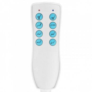 Profesionali elektrinė kosmetologinė kėdė-gultas AZZURRO 871 (1 variklis), baltos spalvos 3 Profesionali elektrinė kosmetologinė kėdė-gultas AZZURRO 871 (1 variklis), baltos spalvos 3