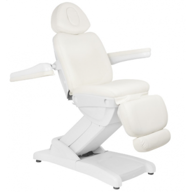 Profesionali elektrinė kosmetologinė kėdė-gultas AZZURRO 871 (1 variklis), baltos spalvos 4 Profesionali elektrinė kosmetologinė kėdė-gultas AZZURRO 871 (1 variklis), baltos spalvos 4