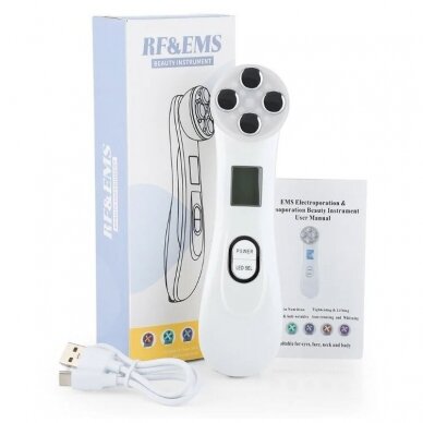 Elektroporacijos aparatas veido atjauninimui (fotonai+ EMS +RF), be stovelio 2 Elektroporacijos aparatas veido atjauninimui (fotonai+ EMS +RF), be stovelio 2