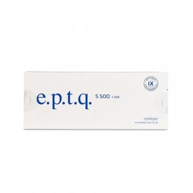 e.p.t.q. S500 Hyaluron Pen užpildas mėlynas 24 mg / ml.