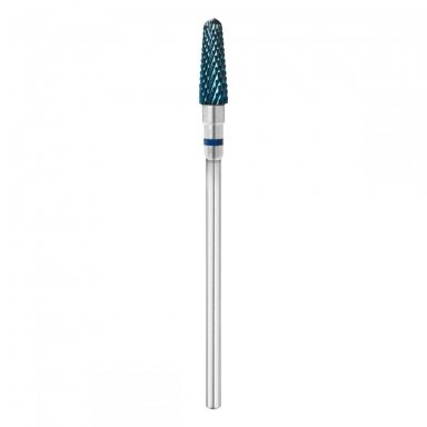 EXO PROFESSIONAL HARD BLUE kietmetalio frezos antgalis manikiūro darbams CONE 03