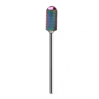 EXO PROFESSIONAL HARD BLUE kietmetalio frezos antgalis manikiūro darbams RAINBOW CYLINDER 13
