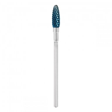 EXO PROFESSIONAL HARD BLUE kietmetalio frezos antgalis manikiūro darbams CONE 02