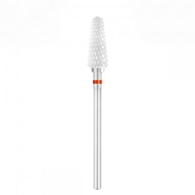EXO PROFESSIONAL profesionalus keramikinis frezos antgalis manikiūrui EXO apvalus kūgis 5,5 mm rd / 826 m