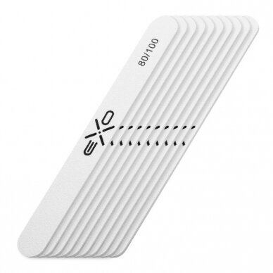 EXO PROFESSIONAL profesionali nagų dildė manikiūrui EXO 80/100 gritų, 10 vnt. 2 EXO PROFESSIONAL profesionali nagų dildė manikiūrui EXO 80/100 gritų, 10 vnt. 2