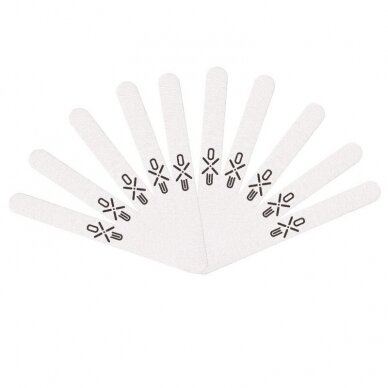EXO PROFESSIONAL WOODEN SLIM profesionalios dildės manikiūro darbams #100/180, 10 vnt. 2 EXO PROFESSIONAL WOODEN SLIM profesionalios dildės manikiūro darbams #100/180, 10 vnt. 2