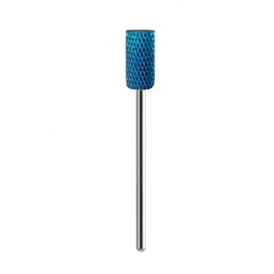 EXO PROFESSIONAL HARD BLUE kietmetalio frezos antgalis manikiūro darbams CYLINDER 11 EXO PROFESSIONAL HARD BLUE kietmetalio frezos antgalis manikiūro darbams CYLINDER 11