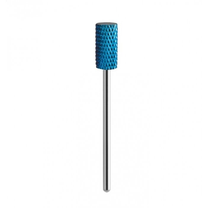 EXO PROFESSIONAL HARD BLUE kietmetalio frezos antgalis manikiūro darbams CYLINDER 09 EXO PROFESSIONAL HARD BLUE kietmetalio frezos antgalis manikiūro darbams CYLINDER 09