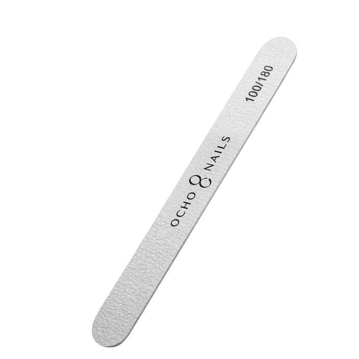 OCHO NAILS profesionali nagų dildė manikiūrui SLIM 100/180 gritų, 10 vnt. OCHO NAILS profesionali nagų dildė manikiūrui SLIM 100/180 gritų, 10 vnt.