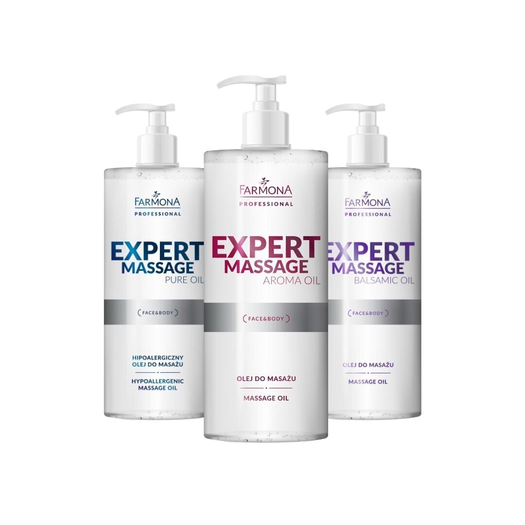 FARMONA EXPERT MASSAGE hipoalerginis BALSAMIC OIL veido ir kūno masažo aliejus, 500 ml. 1 FARMONA EXPERT MASSAGE hipoalerginis BALSAMIC OIL veido ir kūno masažo aliejus, 500 ml. 1