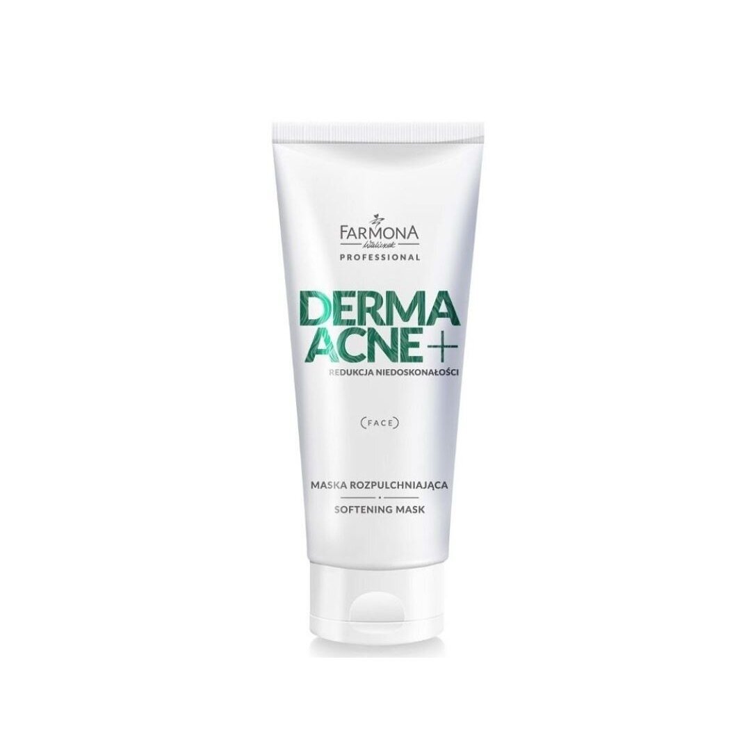 FARMONA DERMA ACNE minkštinanti veido odos kaukė odos brinkinimui prieš veido valymo procedūras, 200 ml.