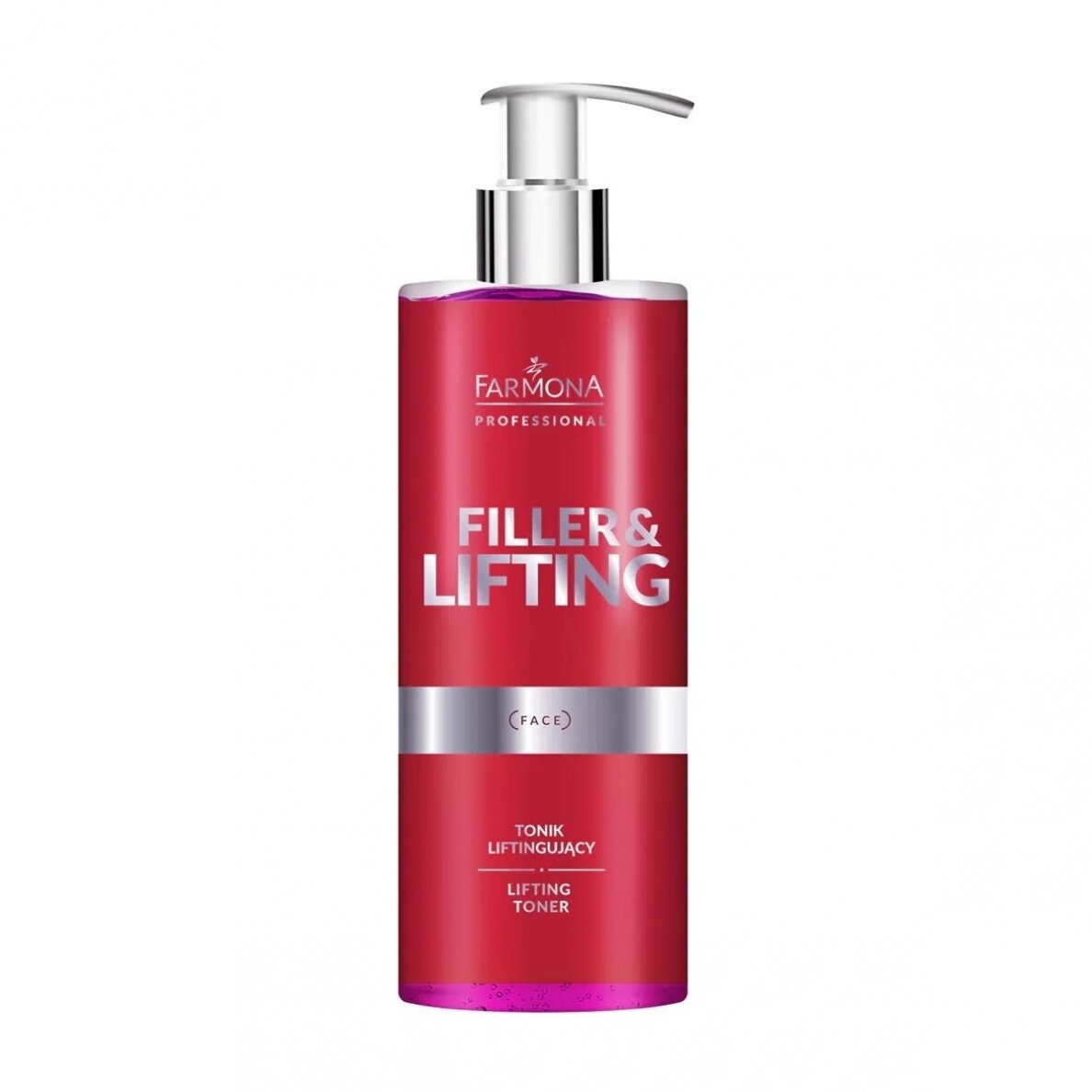 FARMONA FILLER & LIFTING stangrinantis veido odos tonikas su TENS'UP™ kompleksu, 500 ml