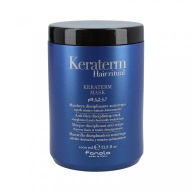 FANOLA KERATERM Kaukė su keratinu besipučiantiems plaukams, 1000 ml. FANOLA KERATERM Kaukė su keratinu besipučiantiems plaukams, 1000 ml.
