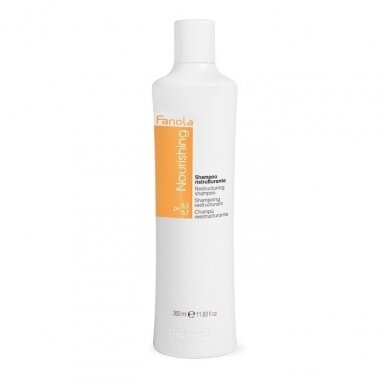 FANOLA NOURISHING restruktūrizuojantis šampūnas, 350 ml. FANOLA NOURISHING restruktūrizuojantis šampūnas, 350 ml.