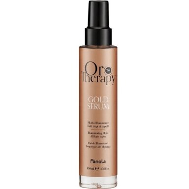 FANOLA ORO THERAPY plaukus drėkinantis bei spindesį suteikiantis fliuidas su rožių ekstraktu GOLD SERUM, 100 ml FANOLA ORO THERAPY plaukus drėkinantis bei spindesį suteikiantis fliuidas su rožių ekstraktu GOLD SERUM, 100 ml
