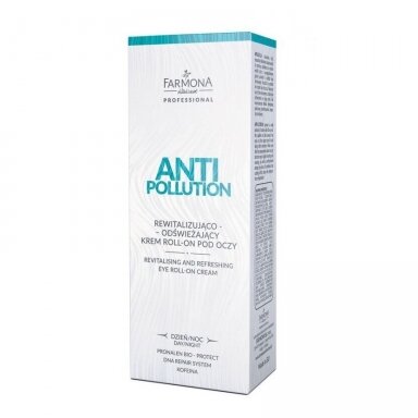 FARMONA ANTI POLLUTION gaivinantis paakių kremas dienai ir nakčiai, 15 ml. FARMONA ANTI POLLUTION gaivinantis paakių kremas dienai ir nakčiai, 15 ml.