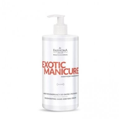 FARMONA EXOTIC MANICURE regeneruojantis rankų ir nagų kremas, 500 ml. FARMONA EXOTIC MANICURE regeneruojantis rankų ir nagų kremas, 500 ml.