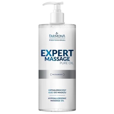 FARMONA EXPERT MASSAGE hipoaleginis PURE OIL masažo aliejus kūnui, 500 ml. FARMONA EXPERT MASSAGE hipoaleginis PURE OIL masažo aliejus kūnui, 500 ml.