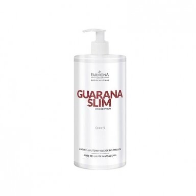 FARMONA GUARANA SLIM aromatizuotas intensyvus anticeliulitinis masažo aliejus, 950 ml