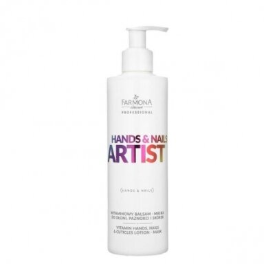 FARMONA HANDS & NAILS ARTIST vitaminų balzamas-kaukė rankoms ir nagams, 280 ml. FARMONA HANDS & NAILS ARTIST vitaminų balzamas-kaukė rankoms ir nagams, 280 ml.
