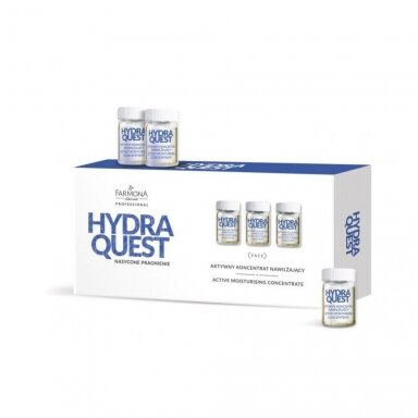 FARMONA HYDRA QUEST aktyvaus veido odos drėkinimo koncentratas ampulėse, 10 x 5 ml. FARMONA HYDRA QUEST aktyvaus veido odos drėkinimo koncentratas ampulėse, 10 x 5 ml.