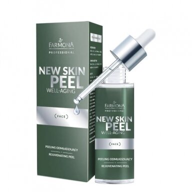 FARMONA NEW SKIN jauninantis veido odos šveitiklis-pilingas su gintaro rūgštimis, 30 ml FARMONA NEW SKIN jauninantis veido odos šveitiklis-pilingas su gintaro rūgštimis, 30 ml