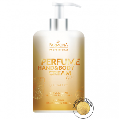 FARMONA PERFUME rankų ir kūno kremas GOLD su hialuronu, alantoinu, SHEA sviestu ir aukso dulkėmis, 300 ml. FARMONA PERFUME rankų ir kūno kremas GOLD su hialuronu, alantoinu, SHEA sviestu ir aukso dulkėmis, 300 ml.