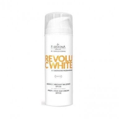 FARMONA REVOLU C WHITE veido kremas spalvos pokyčių mažinimui su SPF 30 apsauga, 50 ml. FARMONA REVOLU C WHITE veido kremas spalvos pokyčių mažinimui su SPF 30 apsauga, 50 ml.