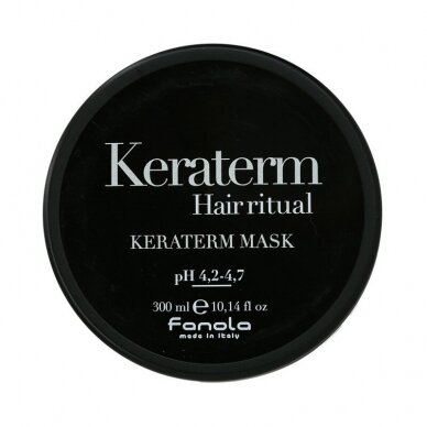 FANOLA KERATERM Kaukė su keratinu besipučiantiems plaukams, 300 ml. FANOLA KERATERM Kaukė su keratinu besipučiantiems plaukams, 300 ml.