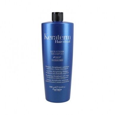 FANOLA KERATERM Šampūnas su keratinu besipučiantiems plaukams, 1000 ml. FANOLA KERATERM Šampūnas su keratinu besipučiantiems plaukams, 1000 ml.
