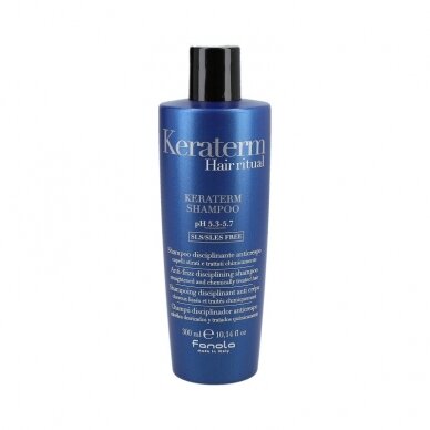 FANOLA KERATERM Šampūnas su keratinu besipučiantiems plaukams, 300 ml. FANOLA KERATERM Šampūnas su keratinu besipučiantiems plaukams, 300 ml.