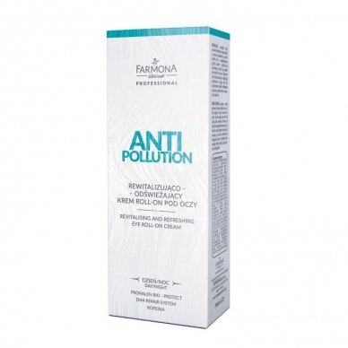 FARMONA ANTI POLLUTION gaivinantis paakių kremas dienai ir nakčiai, 15 ml. FARMONA ANTI POLLUTION gaivinantis paakių kremas dienai ir nakčiai, 15 ml.