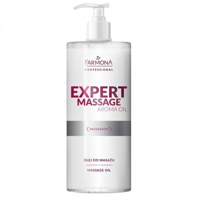 FARMONA EXPERT MASSAGE Aroma Oil hipoalerginis veido ir kūno masažo aliejus, 500 ml. FARMONA EXPERT MASSAGE Aroma Oil hipoalerginis veido ir kūno masažo aliejus, 500 ml.