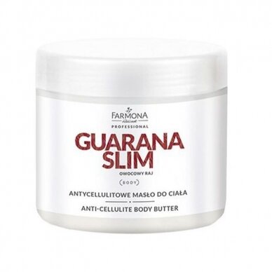 FARMONA GUARANA SLIM anticeliulitinis kūno sviestas, 500 ml. FARMONA GUARANA SLIM anticeliulitinis kūno sviestas, 500 ml.