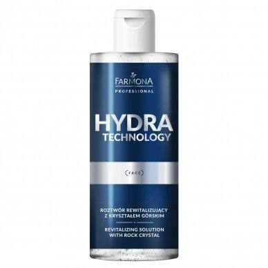 FARMONA HYDRA TECHNOLOGY veido odą gaivinantis tirpalas su kalnų kristalais, 500 ml. FARMONA HYDRA TECHNOLOGY veido odą gaivinantis tirpalas su kalnų kristalais, 500 ml.
