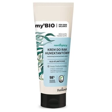 FARMONA MY'BIO drėkinantis rankų kremas, 100 ml FARMONA MY'BIO drėkinantis rankų kremas, 100 ml