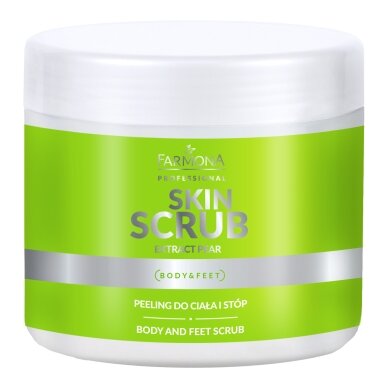 FARMONA SKIN SCRUB EXTRACT PEAR kūno ir pėdų šveitiklis kriaušių kvapo, 500 g FARMONA SKIN SCRUB EXTRACT PEAR kūno ir pėdų šveitiklis kriaušių kvapo, 500 g