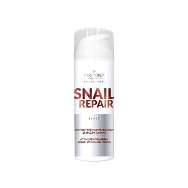 FARMONA SNAIL REPAIR Aktyvus atjauninantis kremas su sraigių mucinu, 150 ml. FARMONA SNAIL REPAIR Aktyvus atjauninantis kremas su sraigių mucinu, 150 ml.