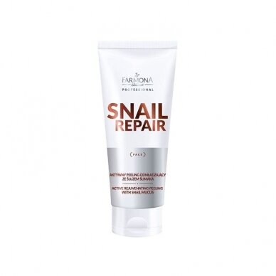 FARMONA SNAIL REPAIR aktyvusis jauninamasis veido šveitiklis pilingas su sraigių gleivėmis, 200 ml FARMONA SNAIL REPAIR aktyvusis jauninamasis veido šveitiklis pilingas su sraigių gleivėmis, 200 ml