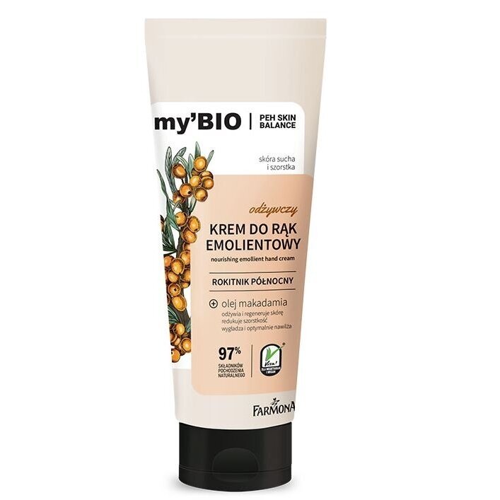 FARMONA MY'BIO maitinantis rankų kremas, 100 ml FARMONA MY'BIO maitinantis rankų kremas, 100 ml