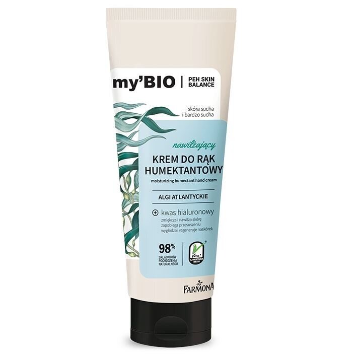 FARMONA MY'BIO drėkinantis rankų kremas, 100 ml FARMONA MY'BIO drėkinantis rankų kremas, 100 ml