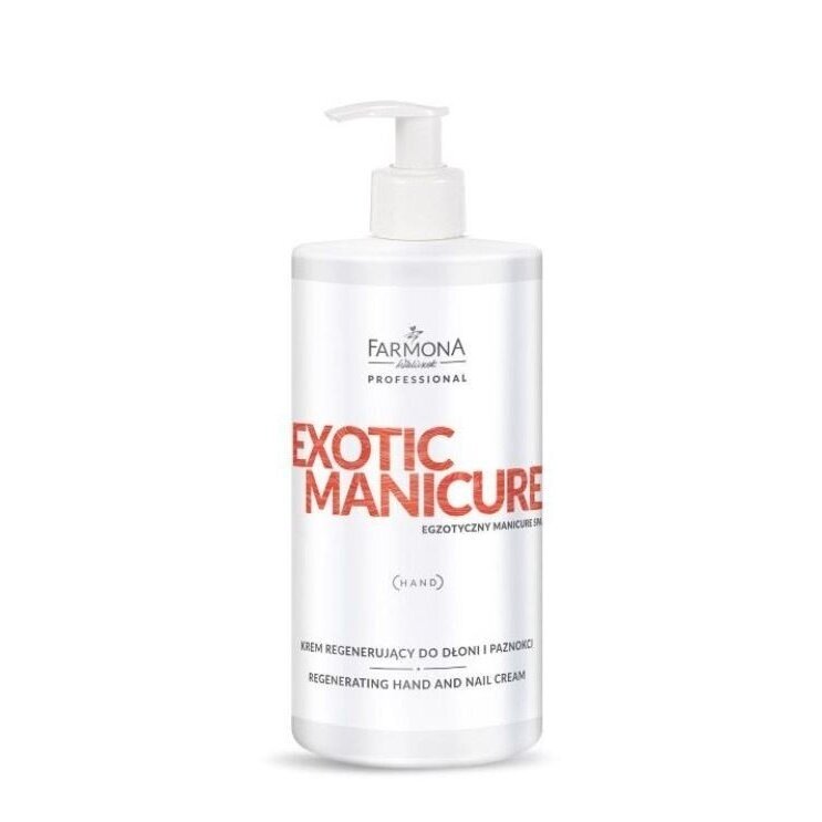 FARMONA EXOTIC MANICURE regeneruojantis rankų ir nagų kremas, 500 ml. FARMONA EXOTIC MANICURE regeneruojantis rankų ir nagų kremas, 500 ml.