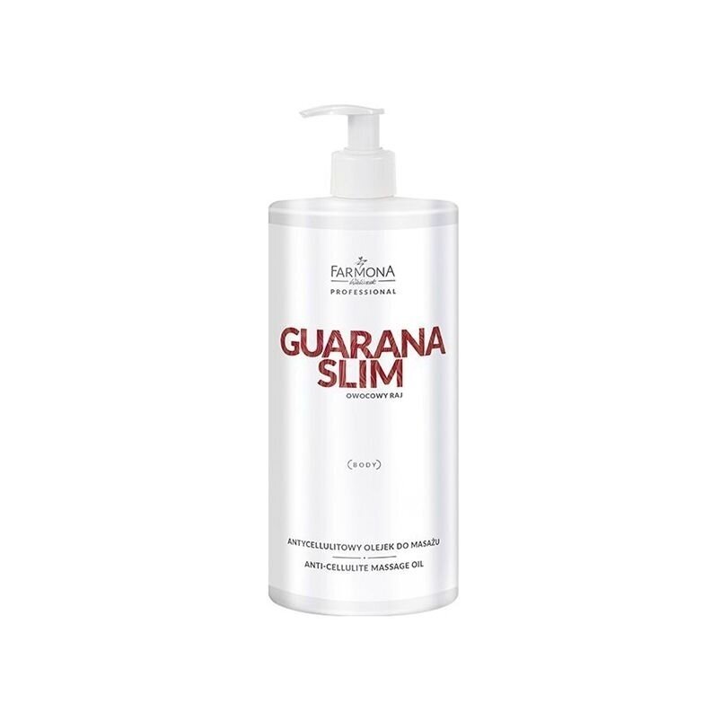 FARMONA GUARANA SLIM aromatizuotas intensyvus anticeliulitinis masažo aliejus, 950 ml