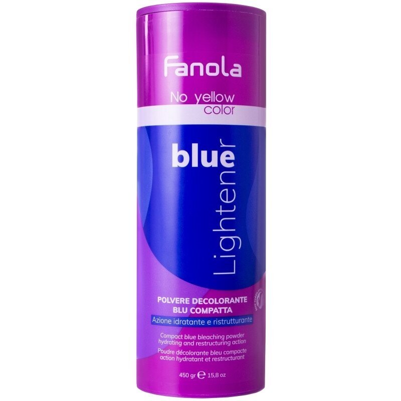 FANOLA NO YELLOW COLOR BLUE LIGHTENER balinamieji milteliai, 450 gr FANOLA NO YELLOW COLOR BLUE LIGHTENER balinamieji milteliai, 450 gr