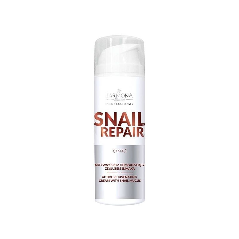 FARMONA SNAIL REPAIR Aktyvus atjauninantis kremas su sraigių mucinu, 150 ml. FARMONA SNAIL REPAIR Aktyvus atjauninantis kremas su sraigių mucinu, 150 ml.